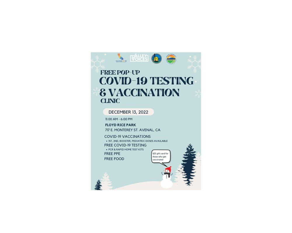 COVID-19 Testing & Vaccination Clinic Announcement