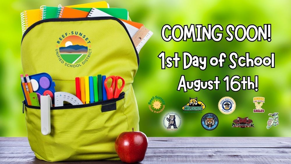 Coming soon! 1st Day of School