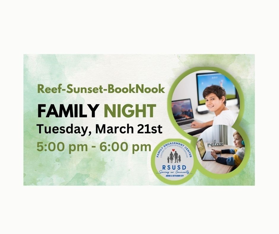 Reef-Sunset Book Nook - Family Night