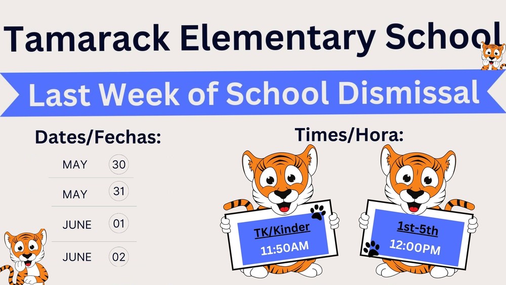 TES Last week of School Dismissal Tamarack Elementary