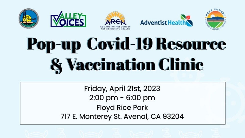 PopUp Covid19 Resource & Vaccination Clinic Kettleman City Elementary