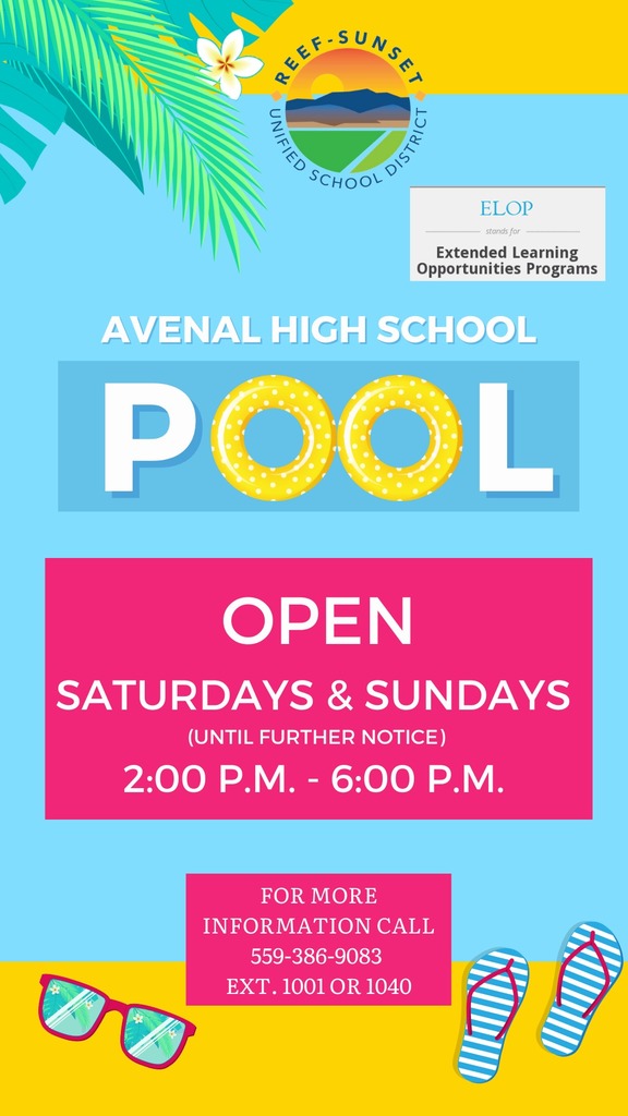 ahs pool open flyer