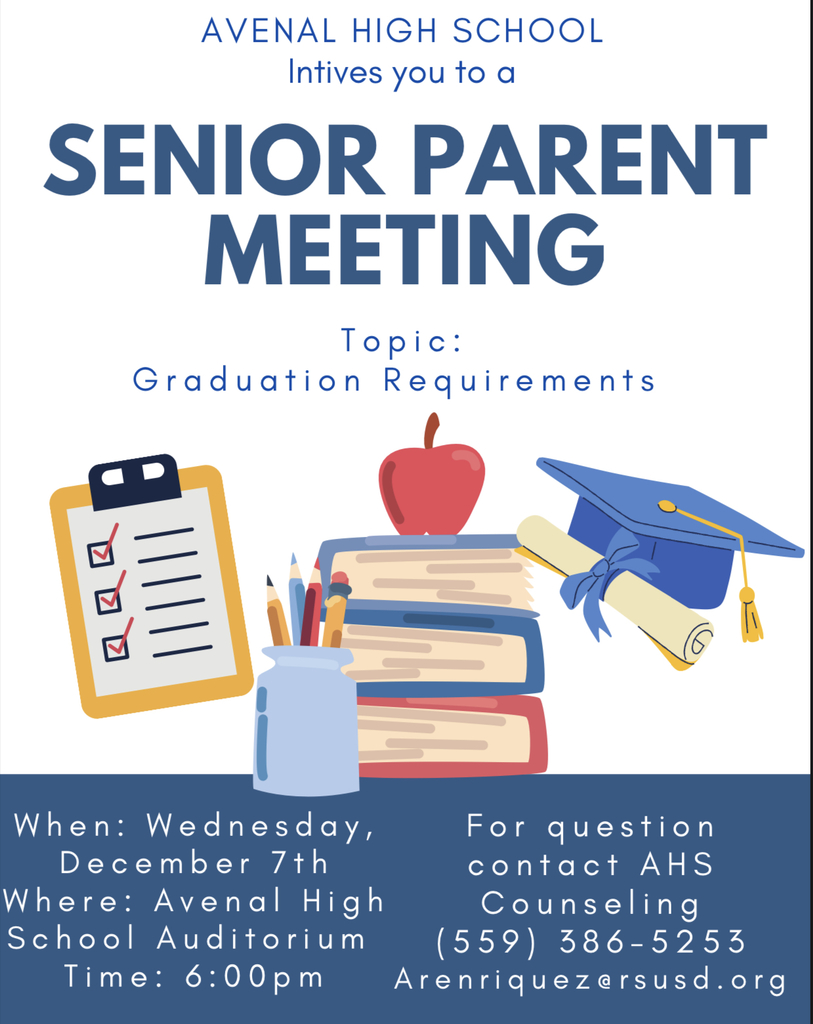 senior parent meeting flyer