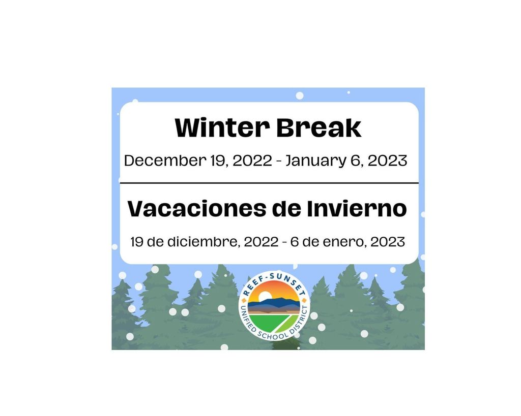 RSUSD Winter Break/Vacaciones de Invierno 